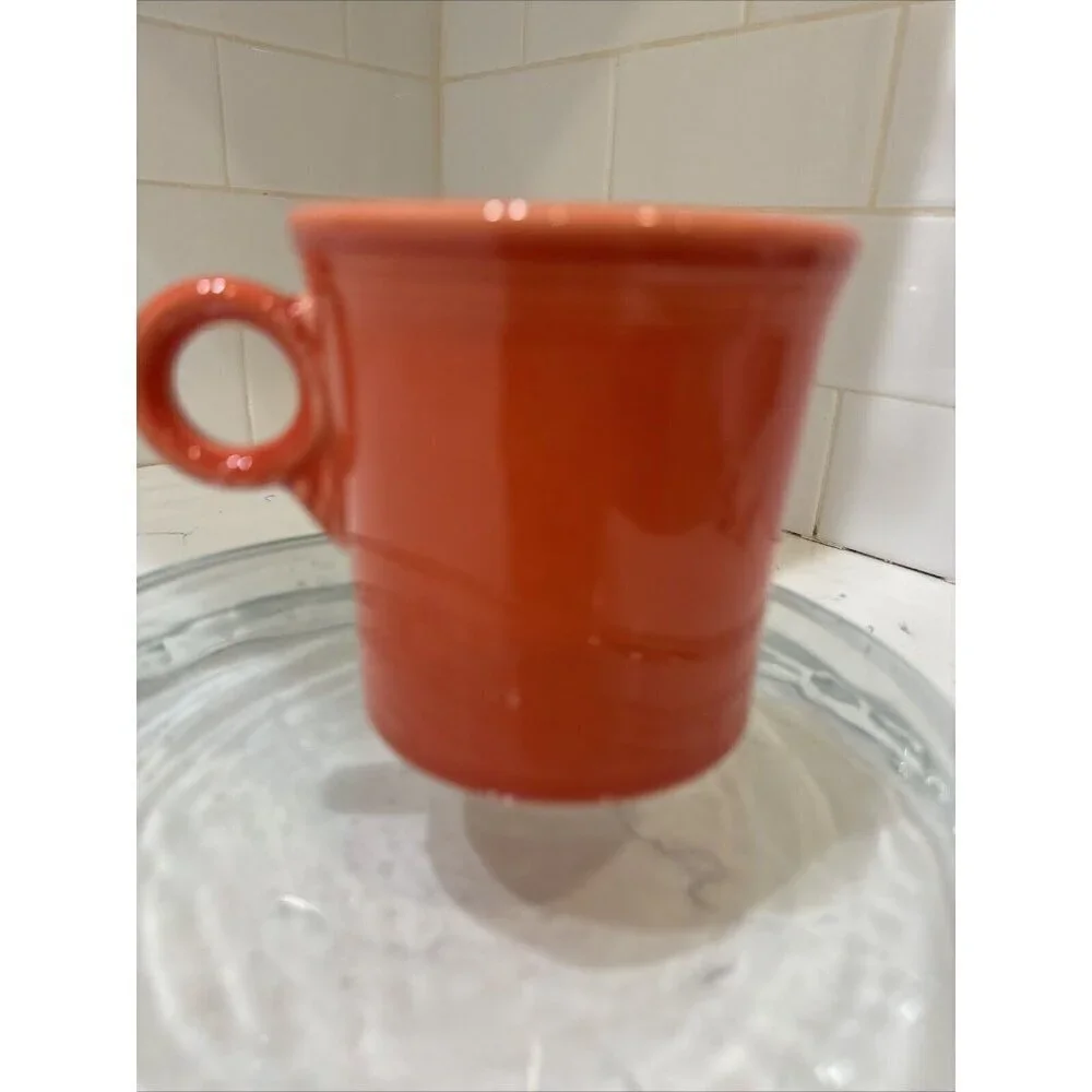 Fiestaware Persimmon Ring Handled Mug Fiesta Tom and Jerry Mug Retired Orange